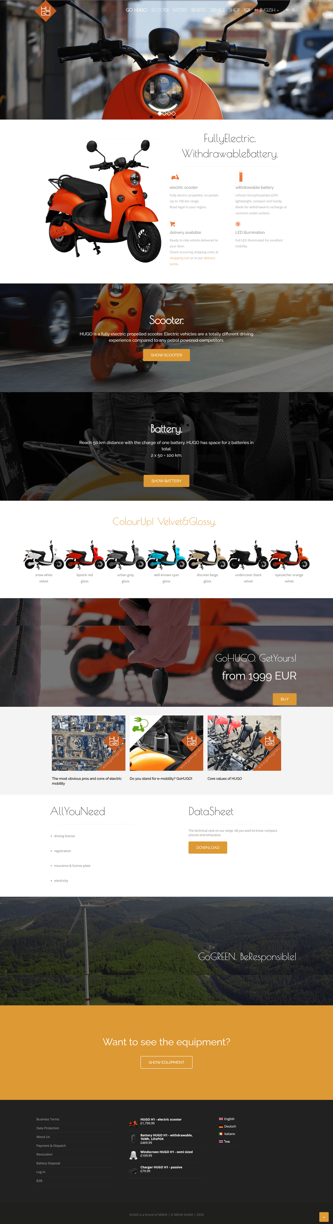 Screenshot of gohugo.eu